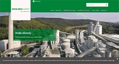 Desktop Screenshot of heidelbergcement.cz