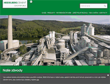 Tablet Screenshot of heidelbergcement.cz